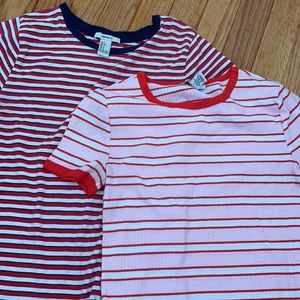 TWO striped shirts included, great condition FREE SHIPPING